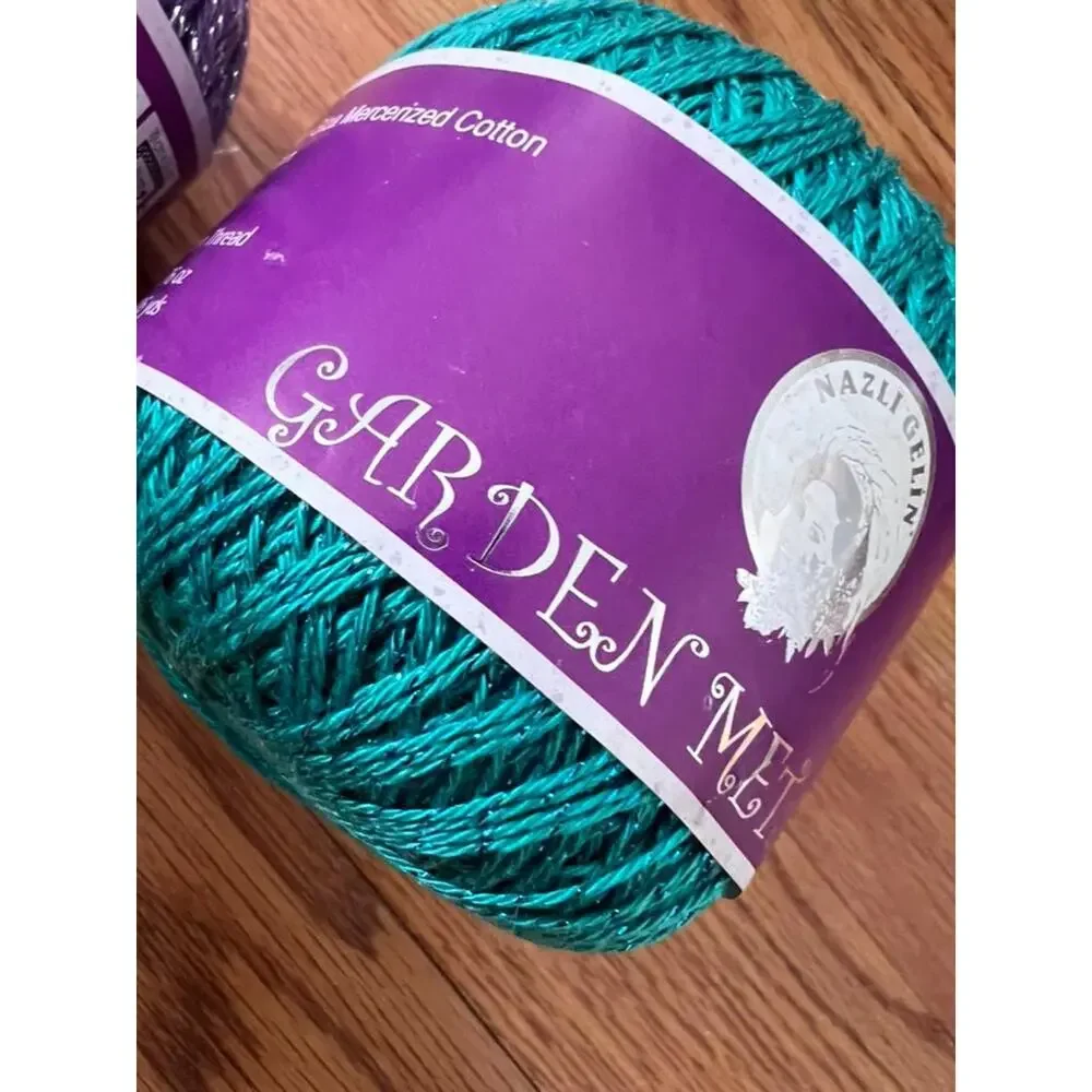 Nazli Gelin Garden Metallic Yarn Lot | Discontinued Mercerized Cotton Glitter